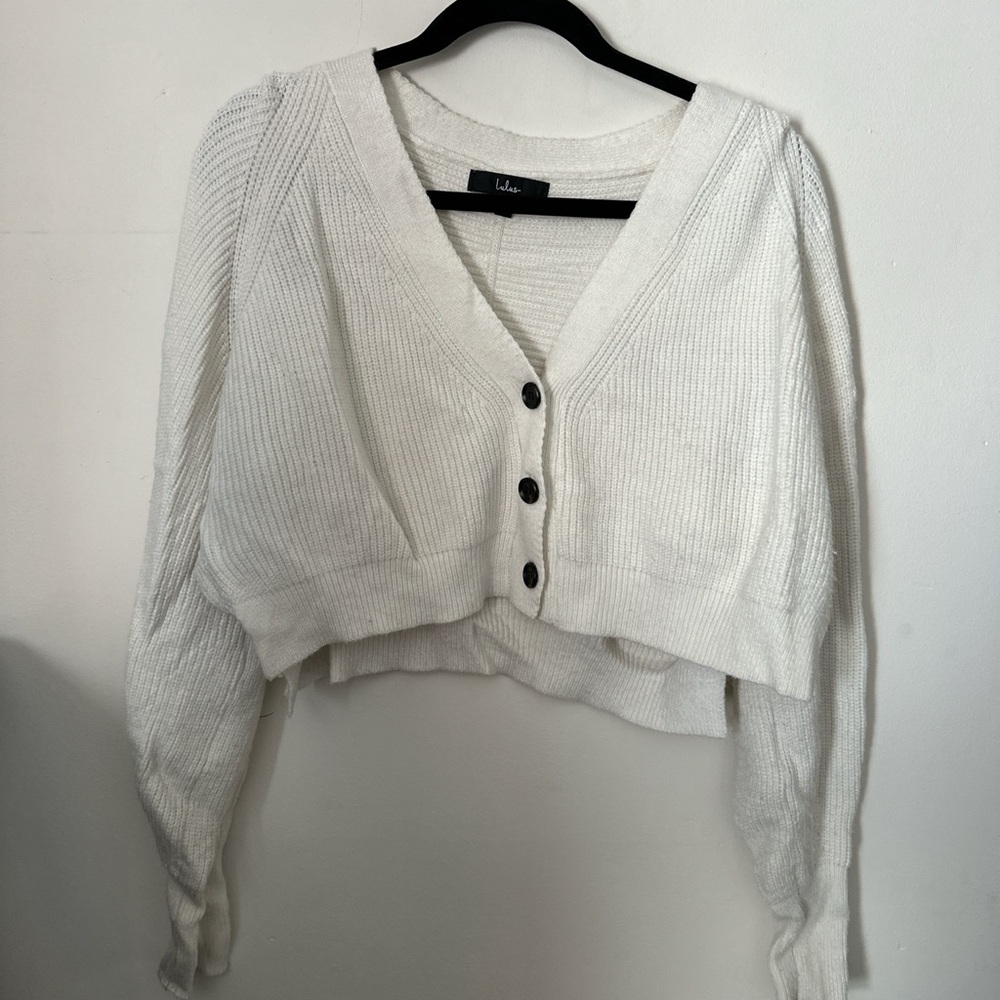Lulu's Cream Knit Cardigan